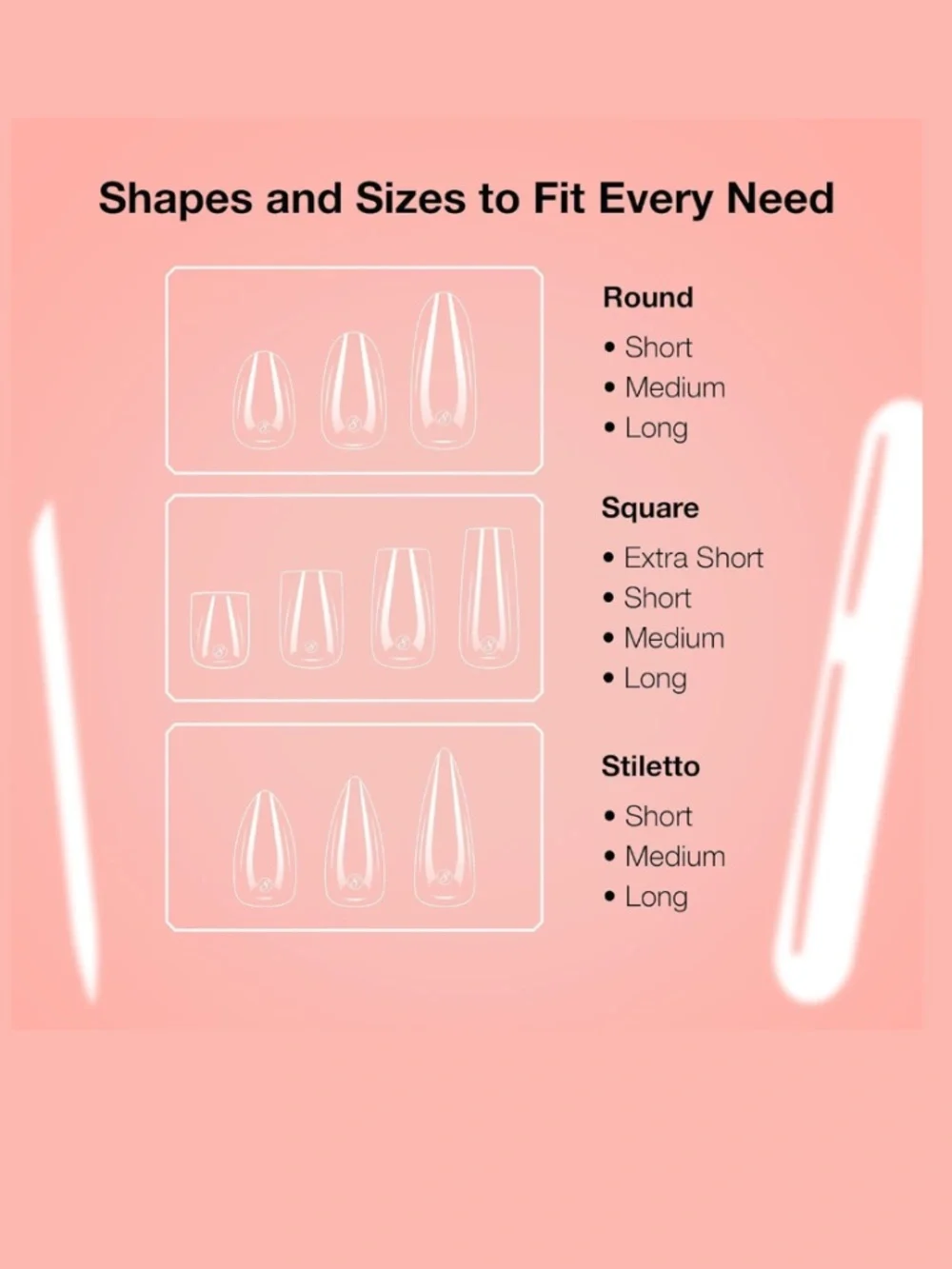 Cre8tion Soft Short Stiletto Press On Nails